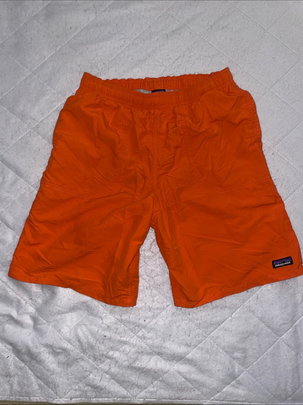 Patagonia Kids Orange Swim Trunks